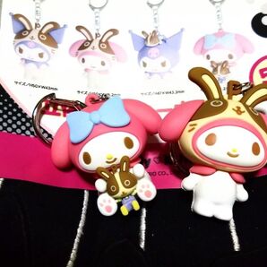 宇佐美 立体ラバーキーホルダー マイメロディ キーホルダー サンリオ 非売品ノベルティ