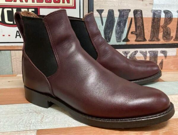 良品 redwingレッドウィング 9077 ミルワン コングレス サイドゴアブーツ ブラックチェリー 7.5D