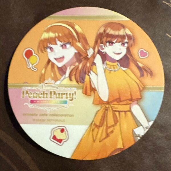 えと コースター カラフルピーチ からぴち アニメイトカフェ