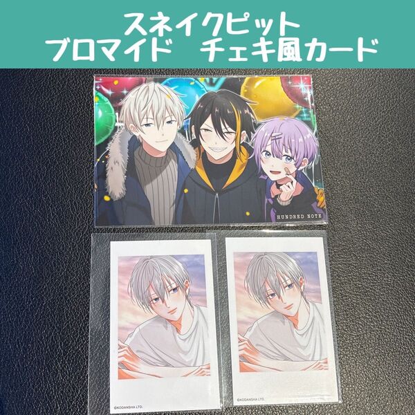 スネイクピット ハンドレッドノート ポップアップストア ハンドレ 2周年 ブロマイド 集合 チェキ風カード 鎧塚恵吾