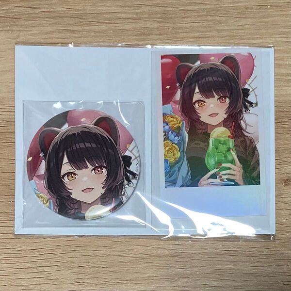 にじさんじ 誕生日2024 缶バッジ&チェキ風カード 戌亥とこ