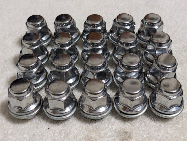 トヨタ純正 アルミホイール用 ホイールナット M12×P1.5 21HEX 全長37mm 20個