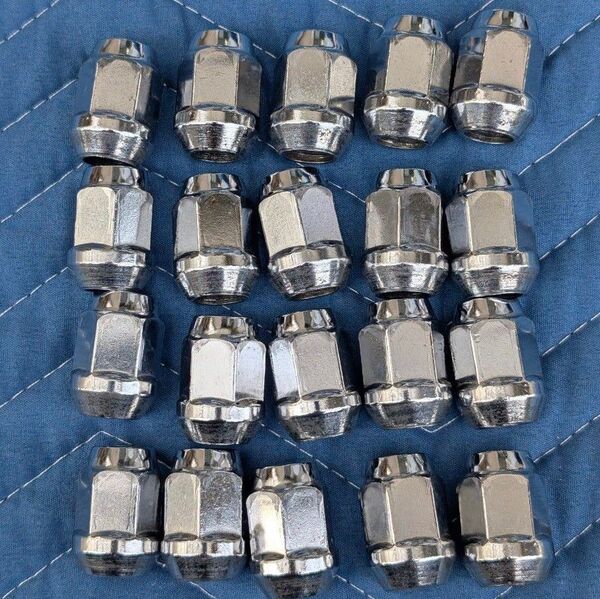ホイールナット M12×P1.5 19HEX 全長31mm 20個 テーパー座 袋ナット
