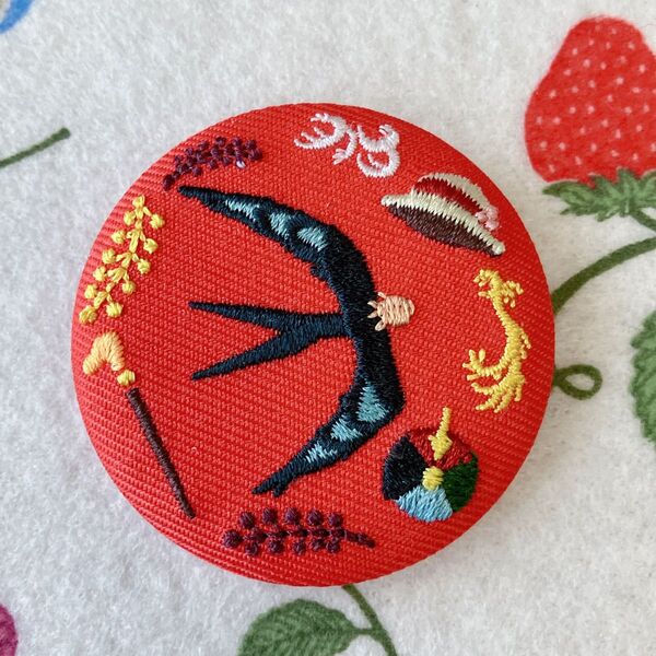 ハウルの動く城 刺繍缶バッジ