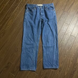 GAP ギャップ ブルー デニム ヴィンテージ ストレート ジーンズ パンツ 27インチ ジーパン ボトムス(中古美品)
