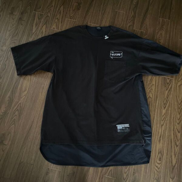 GU ジーユー ミハラヤスヒロ MIHARA YASUHIRO フューチャー 半袖 Tシャツ L 黒 ブラック(中古美品)