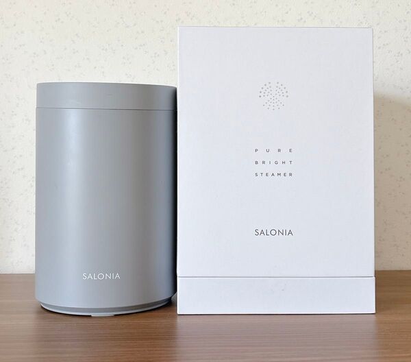 サロニア ピュアブライト スチーマー SALONIA グレー 美顔器