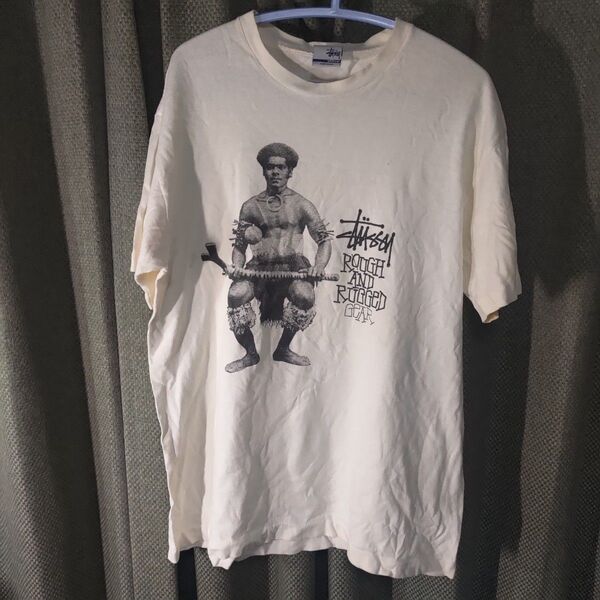 stussy 銀タグ Tシャツ rough and rugged gear 90s usa製