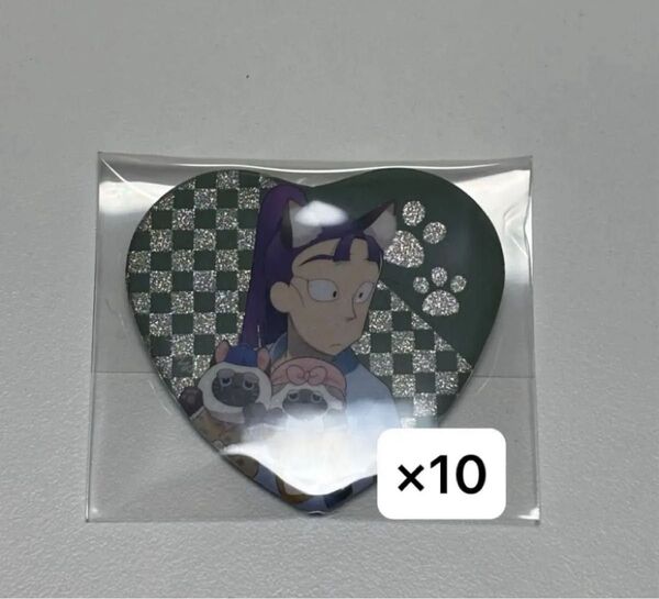 忍たま乱太郎 立花仙蔵 ハート缶バッジ ナンジャタウン