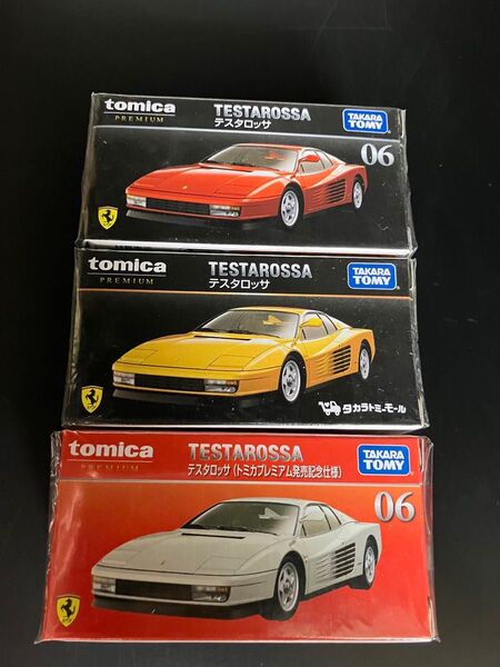 【新品未開封】トミカ トミカプレミアム 6 テスタロッサ 通常&タカラトミーモールオリジナル&発売記念仕様 3台セット