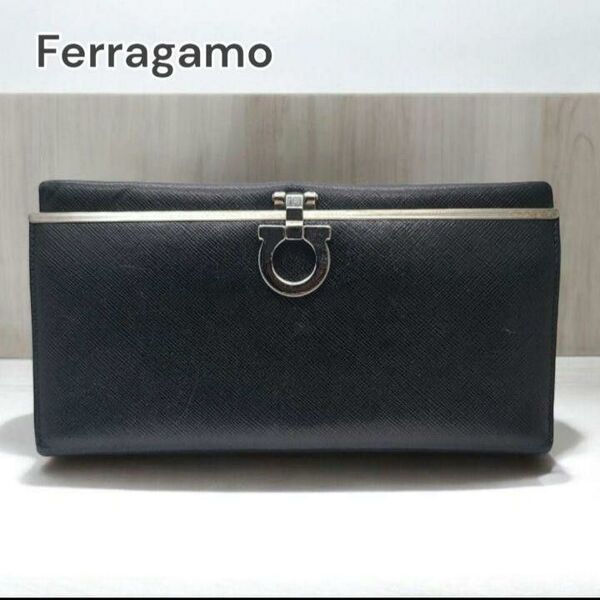 Ferragamo 長財布 二つ折り ガンチーニ レザー7596775900