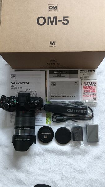 新品級 OM SYSTEM OM-5 14-150mm II レンズキット 保証有り ブラック