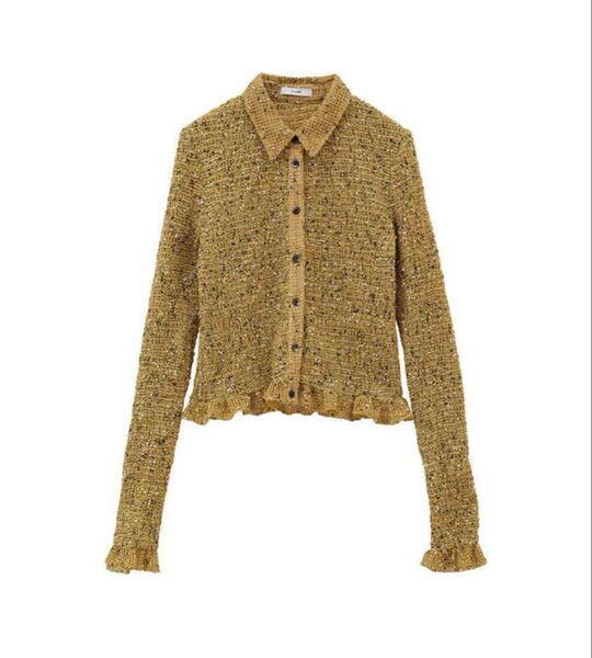 CLANE MIX MESH GATHER SHIRT