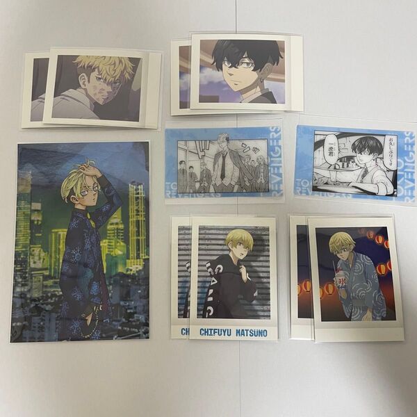 【新品】東京リベンジャーズ 松野千冬 ポストカード クリアカード ぱしゃこれ 原画 まとめ売り
