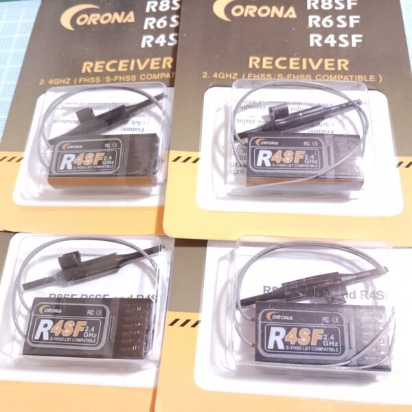 ◆◆4個◆◆ Corona R4SF 4CH「S.BUS」 2.4G 受信機 ラジコン Futaba プロポ 送信機 S-FHSS