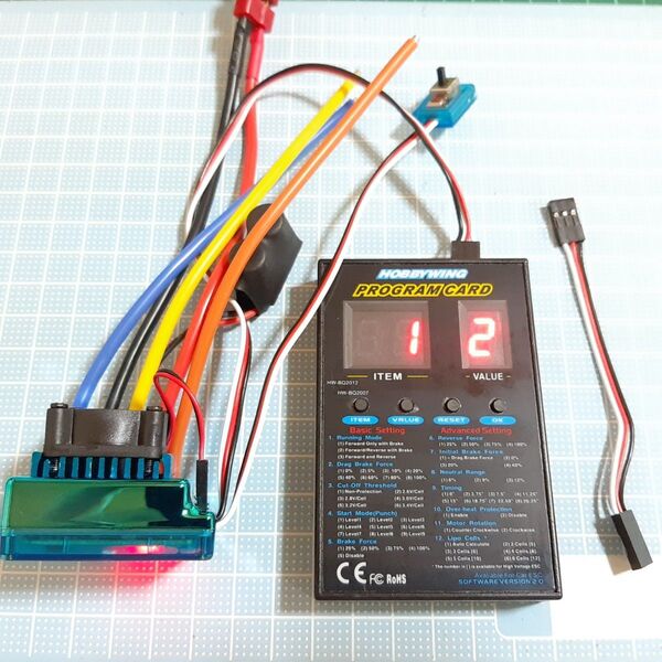 ① プログラムカード付 ■ TSKY 120A ブラシレス アンプ ESC ラジコン YD-2 モーター ホビーウイング BT01