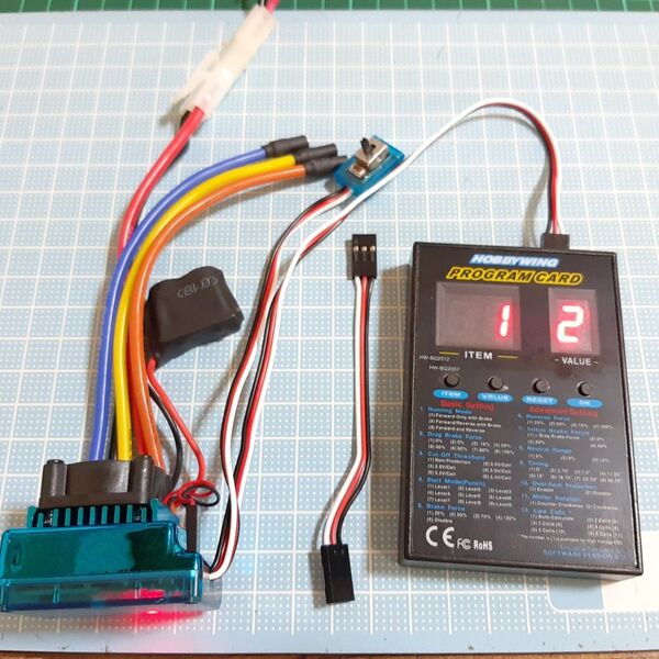 ② プログラムカード付 ■ TSKY 120A ブラシレス アンプ ESC ラジコン YD-2 モーター ホビーウイング BT01