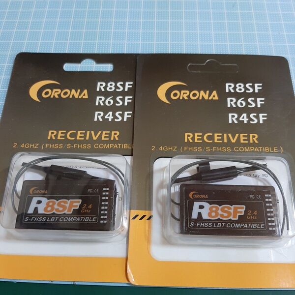 ◆2個◆ Corona R8SF 8CH S.BUS 2.4G 受信機 ラジコン Futaba プロポ 送信機 S-FHSS