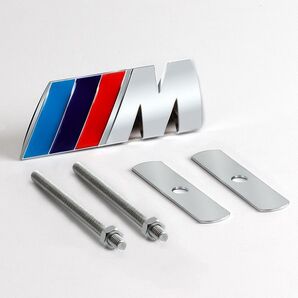 BMW Mエンブレム フロントグリル用 スタッドボルト式 Mバッヂ4