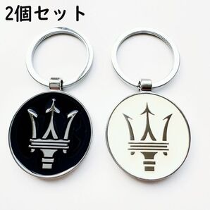 マセラティ I 2個セット キーホルダー おしゃれ キラキラ 金属vv