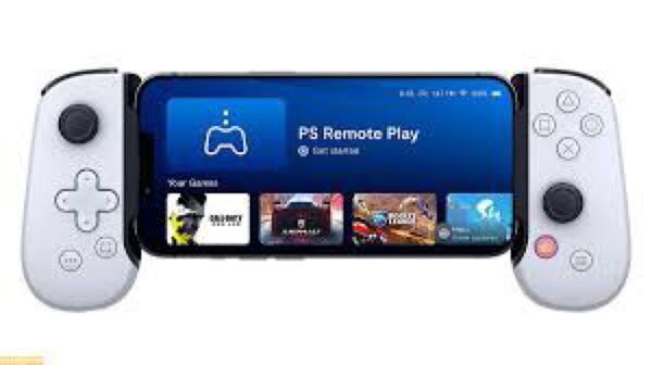 スマホ用ゲームコントローラー 白 PS5 リモートプレイ 未使用 ケース付きです。