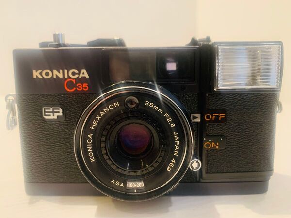 【完動品】フィルムカメラ Konica C35 EF 初代ピッカリコニカ【希少】