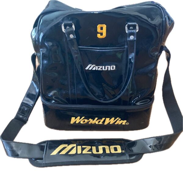MIZUNO 野球バッグ World Win エナメル シューズ入れ付き