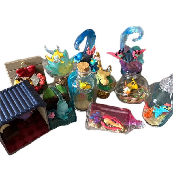 ポケモンコレクション11種類セット!玄関に飾るとかわいいです♪フィギュア アクアボトルコレクション