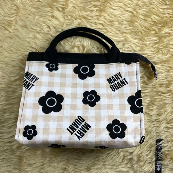 保冷ランチバッグ お弁当袋 保冷バッグ ハンドメイド モカチェック