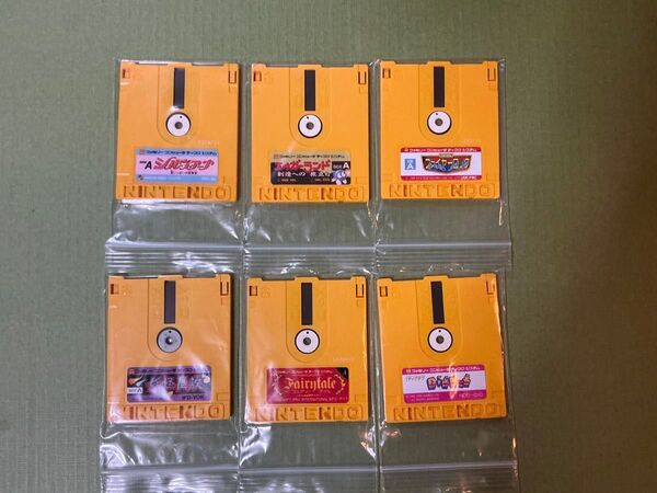 ファミコン ディスクシステム ソフト 6枚セット 手作りラベル