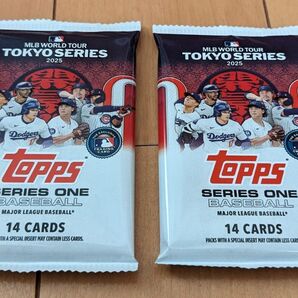 2025 topps tokyo series 1 mega 未開封 2パック