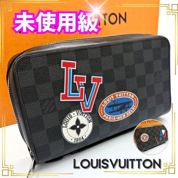 【限定レア】ルイヴィトン 長財布 ジッピーXL ダミエグラフィット LVカップ LOUIS VUITTON