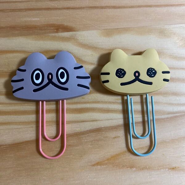 ねこのぶーちゃん ラバークリップ2個セット