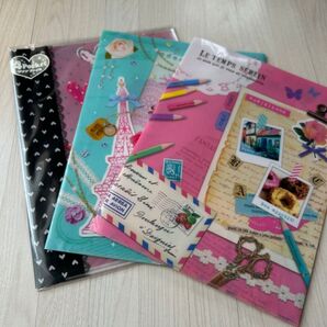 クリアファイル 3枚 ポケットファイル