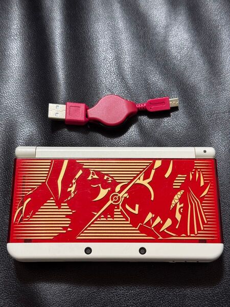 ★きせかえプレート付き★newニンテンドー3DS本体ホワイト ニンテンドー3DS グラードン カイオーガ