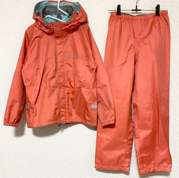 レイントレッカーキッズ140 上下セット モンベル mont-bell