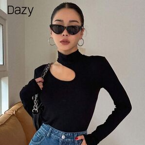 SHEIN トップス ブラック 長袖