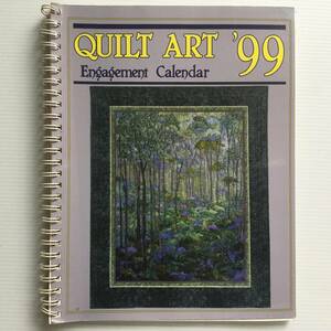 キルト アート ■ARTBOOK_OUTLET■ 4-150 ★送料無料 貴重 QUILT ENGAGEMENT CALENDER パッチワーク 作品集 カレンダー 米国 美品 入手困難