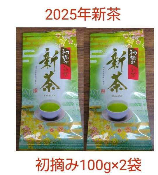 2025年新茶 静岡県牧之原市産 初摘み 平袋100g×2袋
