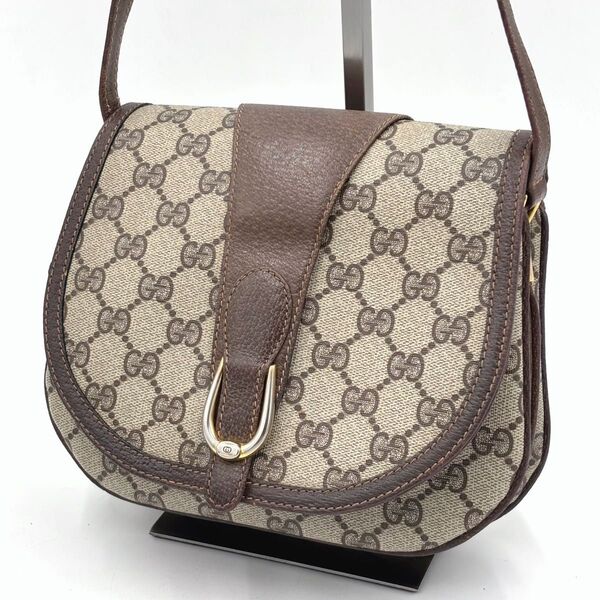 GUCCI オールドグッチ GGスプリーム レザー ショルダーバッグ 肩掛け