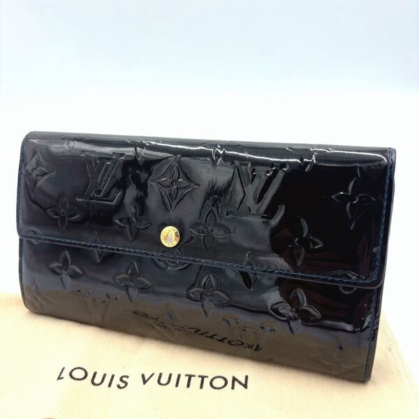 LOUIS VUITTON ルイヴィトン ヴェルニ ポルトフォイユ サラ モノグラム 長財布 M93524