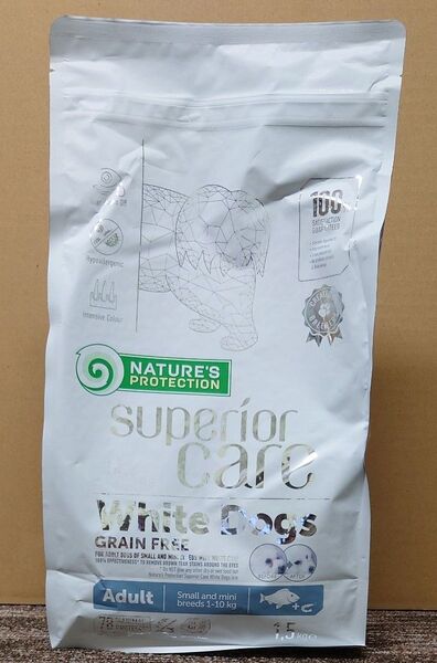 NATURE'S PROTECTION Superior Care White Dogs ホワイトフィッシュ 1.5kg
