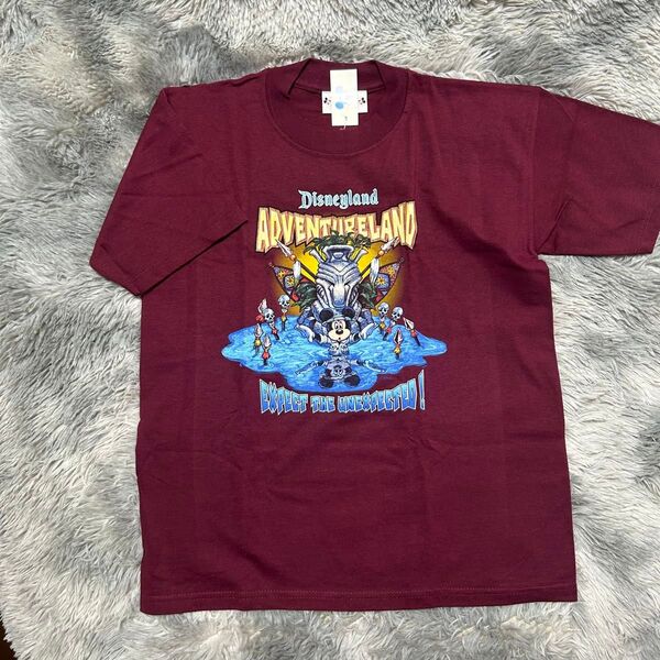 ディズニー1990年代 アメリカ製 未使用タグ付き Disneyland ADVENTURELAND Tシャツ ミッキーマウス