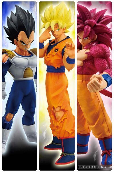 一番くじドラゴンボール VSオムニバスCROSSA賞 孫悟空、B賞 孫悟空、D賞 ベジータ
