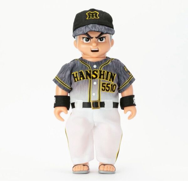 第1期抽選品 阪神タイガース x 気合田くん ビジターユニフォーム ver. ゴッコ堂 ソフビ