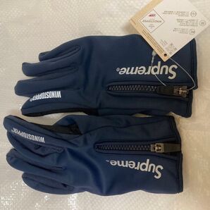 Supreme WINDSTOPPER Zip Gloves Navyシュプリーム ウインドストッパー ジップ グローブ 手袋 紺