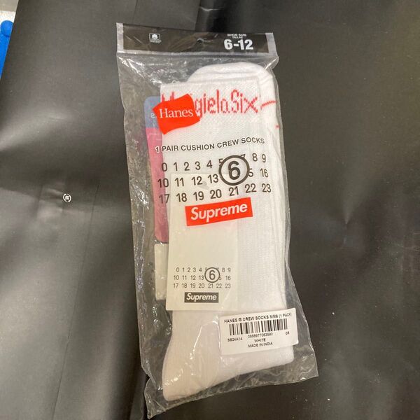 Supreme x MM6 Maison Margiela Hanes Crew Socks シュプリーム ソックス 靴下