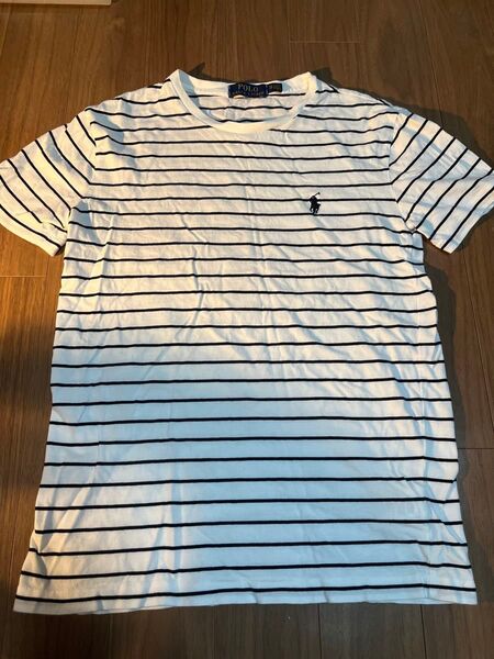 ラルフローレン Tシャツ ボーダー 白 紺