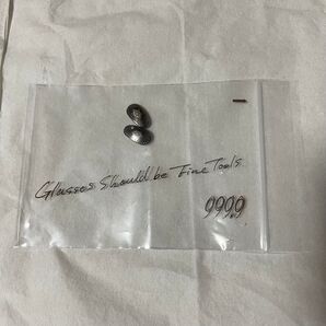新品 オールチタン製 999.9 フォーナインズ オリジナル ノーズパッド 鼻パッド レア メタルロゴ 金属 フルメタル