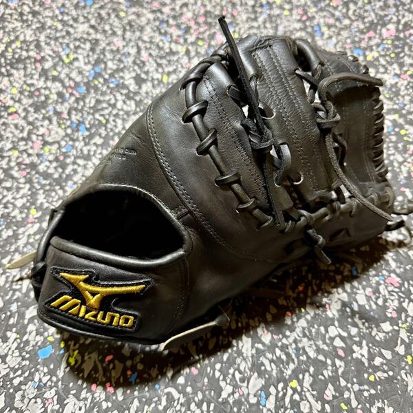 高校野球対応 ミズノプロ 硬式用 ファーストミット グローブ ブラック クレストハイドインスパイア エクセラ ファインセレクション